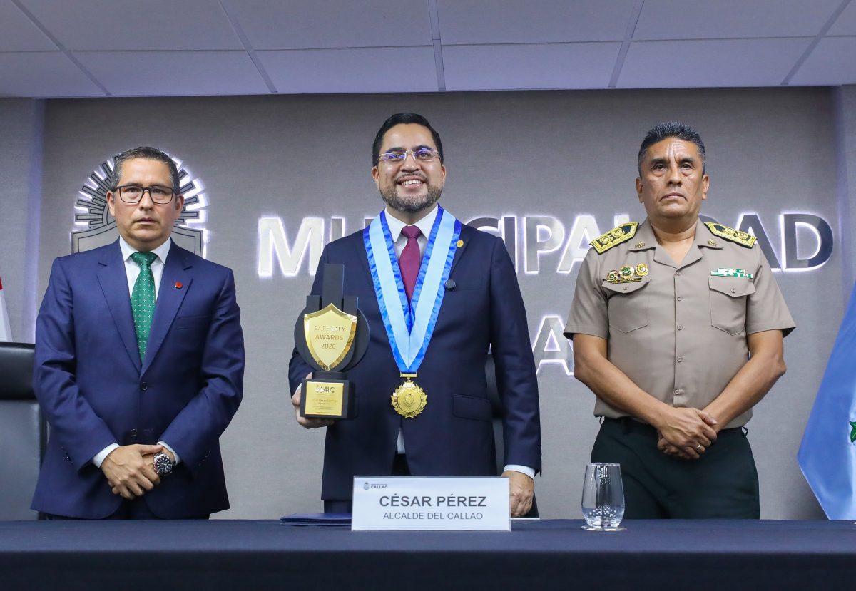 Alcalde César Pérez recibe reconocimiento internacional “Safe City Awards 2026” por liderazgo en seguridad ciudadana en el Callao