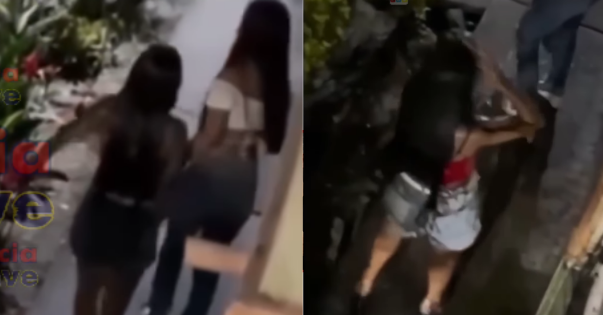 Vecina arroja un balde de agua a jóvenes que intentaron orinar en la puerta de su casa: "Degeneradas"