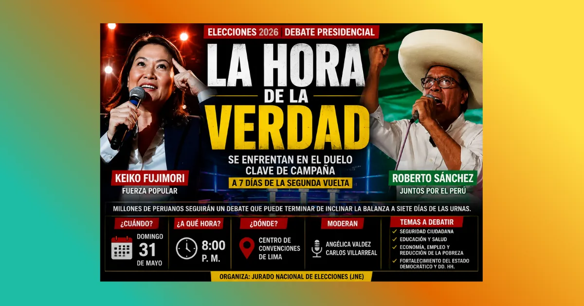 La hora de la verdad: Keiko y Sánchez se enfrentan en el duelo clave de campaña