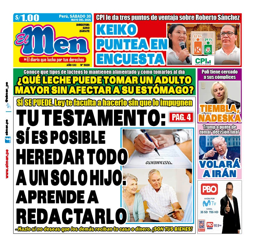 Portada Diario El Men (30/5/2026)