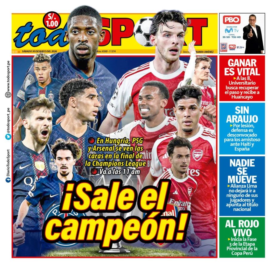 Portada Diario TodoSport (30/05/2026)