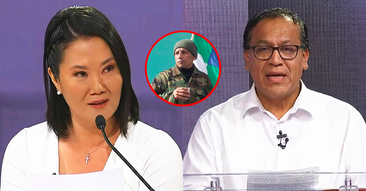 Debate Presidencial 2026: Keiko Fujimori cuestiona a Roberto Sánchez por su vínculo con Antauro Humala