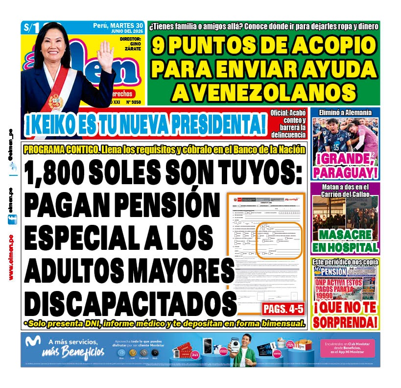 Portada Diario El Men (30/6/2026)