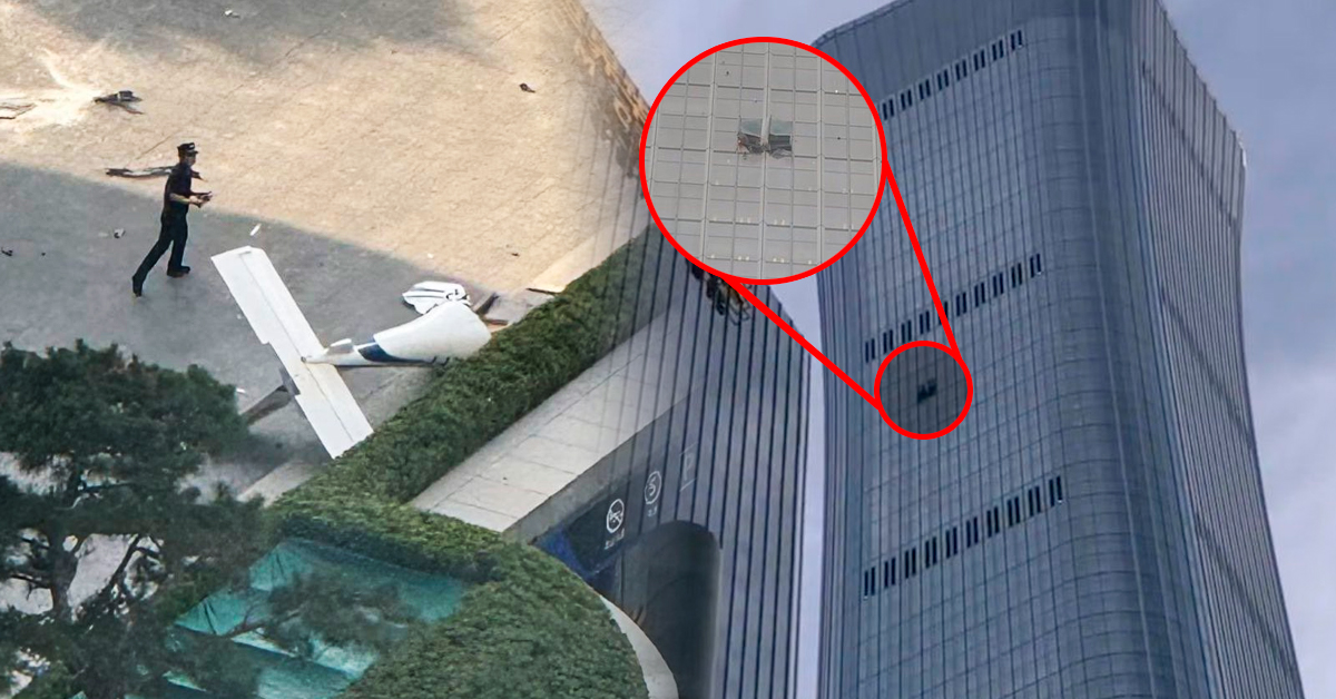 Accidente aéreo en China: Avioneta se estrella contra el edificio más grande de Pekín e inicia investigación