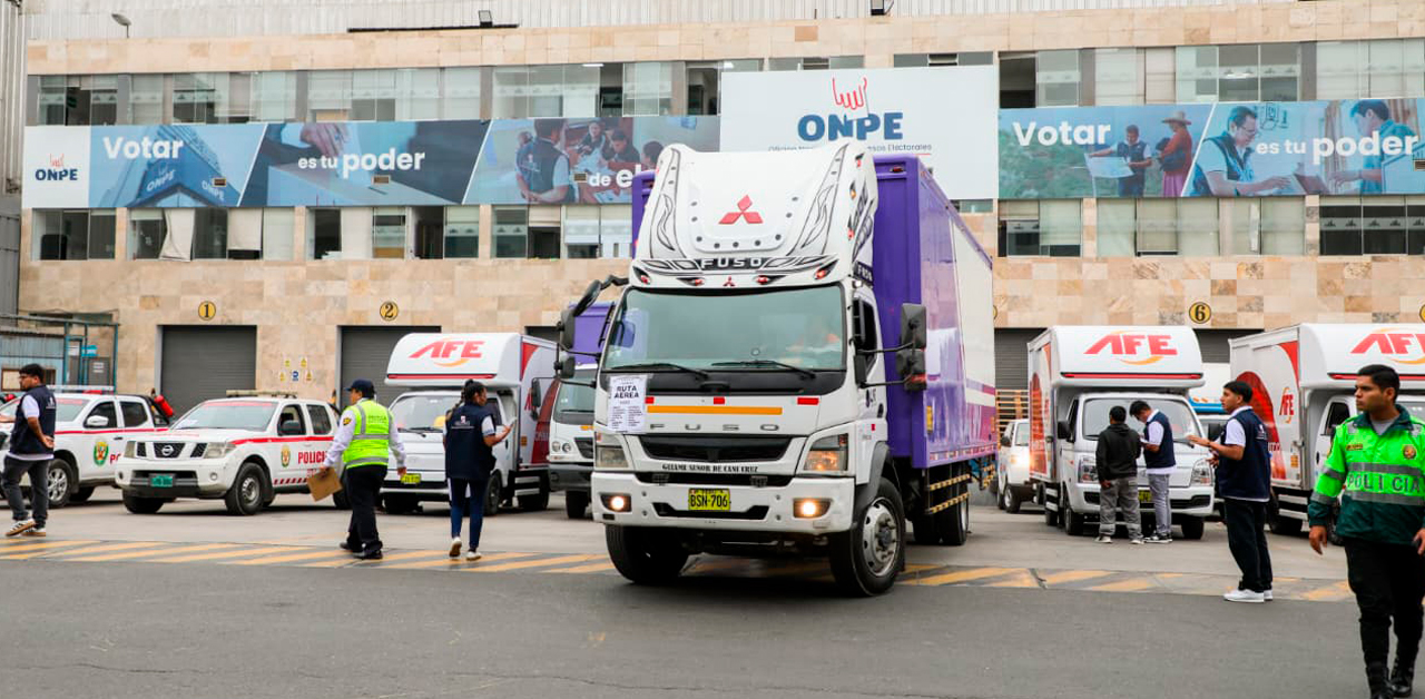 ONPE inicia hoy la distribución del material electoral a los locales de votación de Lima y Callao