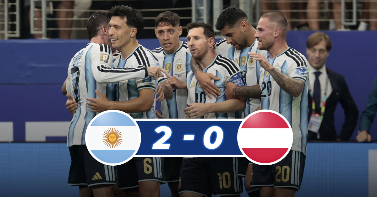 Argentina, con doblete de Lionel Messi, venció 2-0 a Austria y clasificó a la siguiente ronda del Mundial 2026