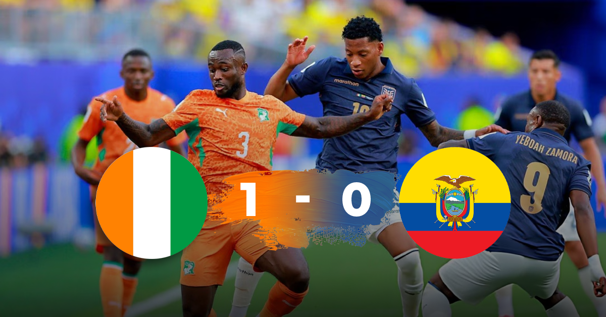 Costa de Marfil vence 1-0 a Ecuador: Su primera victoria ante un país sudamericano en Copas del Mundo