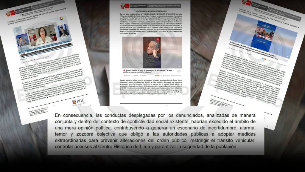 Exclusivo: Los argumentos de la denuncia contra dirigentes y activistas de Juntos por el Per&uacute;