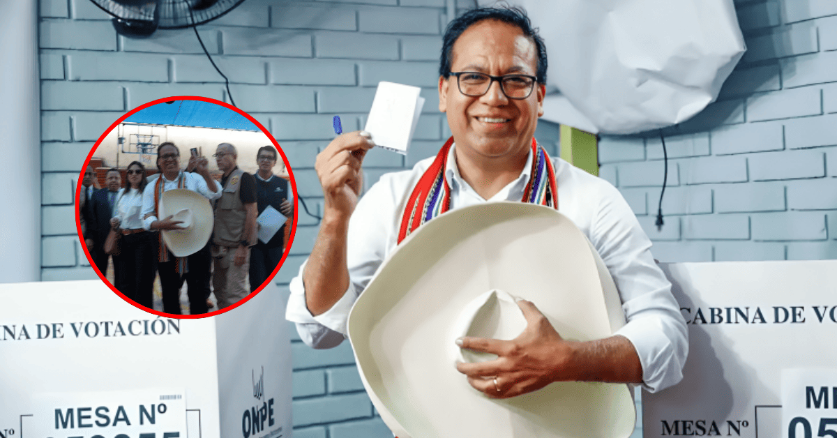 Roberto Sánchez insta a la población a emitir un voto responsable tras acudir a sufragar: "Para rescatar al Perú"