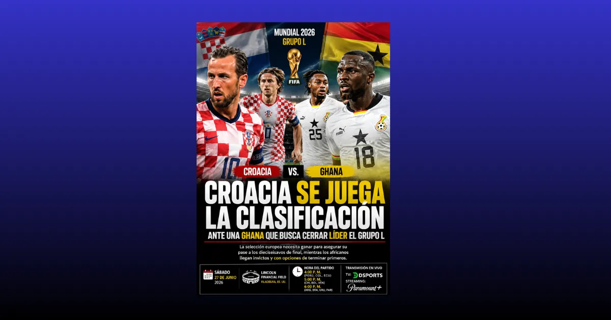 Croacia se juega la clasificación ante una Ghana que busca cerrar líder el Grupo L