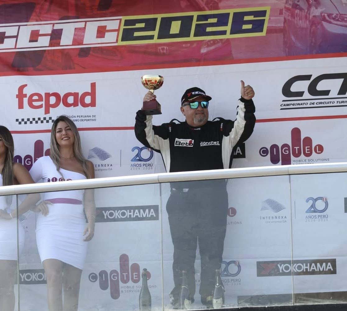Beto Sánchez sube al podio de los triunfadores en el Desafío 80 segunda fecha del Nacional CCTC 2026