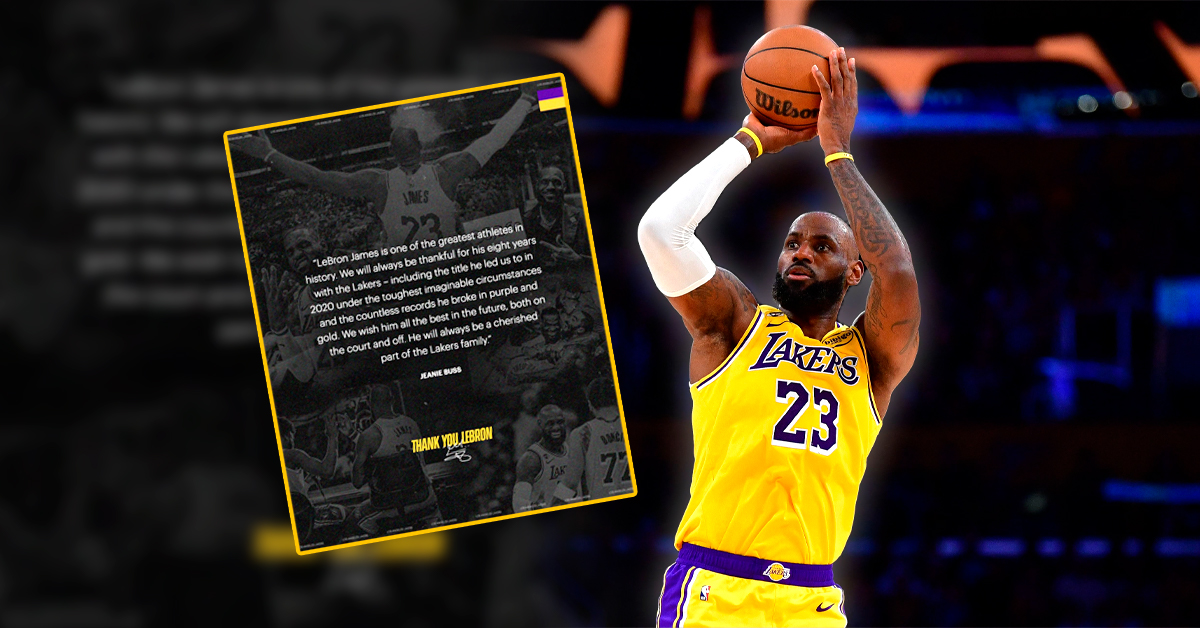 LeBron James, máximo anotador histórico de la NBA, confirma su salida de los Lakers tras casi 10 años de historia