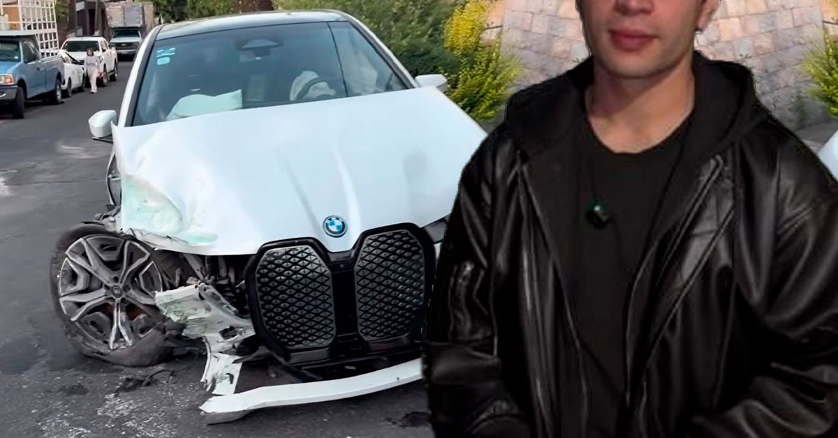 Famoso INFLUENCER sufre aparatoso accidente con su camioneta: Esto se sabe sobre su estado de salud