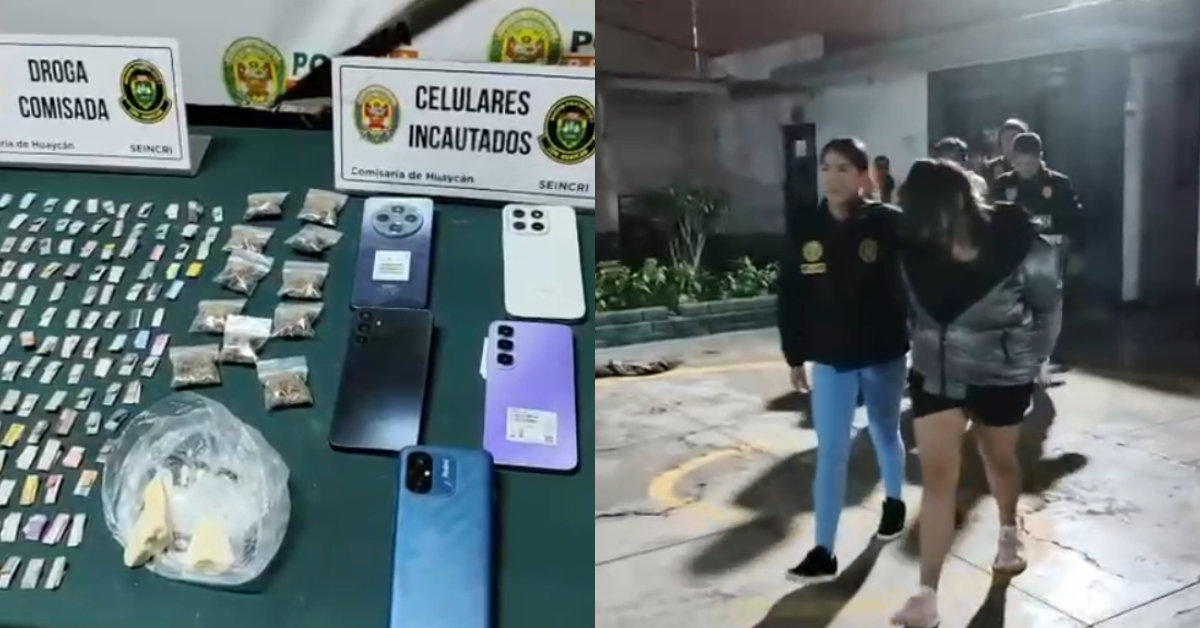 Huaycán: Policía desarticula banda dedicada a la venta de droga y captura a 4 presuntos integrantes
