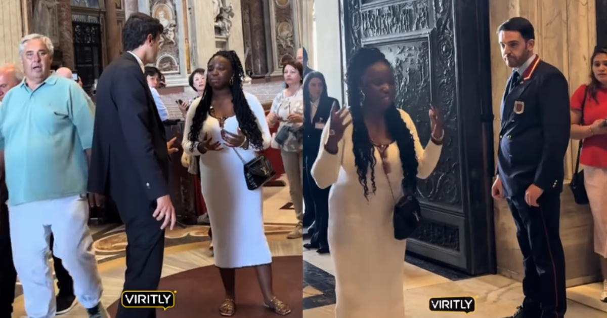 Mujer es expulsada del Vaticano por cantar en voz alta y romper reglas de silencio: "Aprende a respetar"
