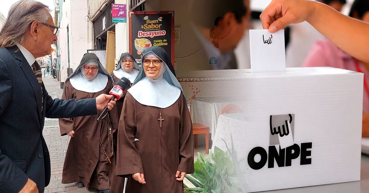 Hermanas Franciscanas dejaron el claustro para sufragar en segunda vuelta y piden "votar con conciencia"