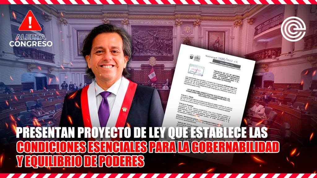 Alerta Congreso | Presentan proyecto de ley que plantea un paquete de reformas pol&iacute;ticas