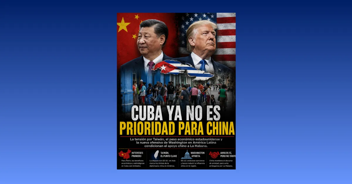 Cuba ya no es prioridad para China en la disputa global con EE.UU.
