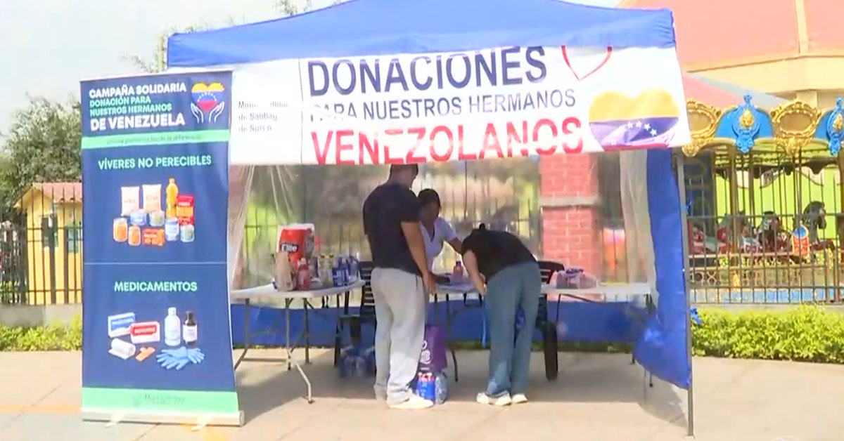 Terremoto en Venezuela: Instalan centro de acopio de ayuda humanitaria en el Parque de la Amistad en Surco