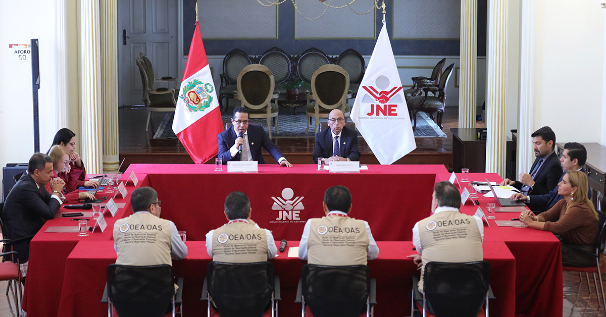 Misión de Observación de la OEA destaca labor del JNE para la segunda vuelta: "Han tomado todas las previsiones"
