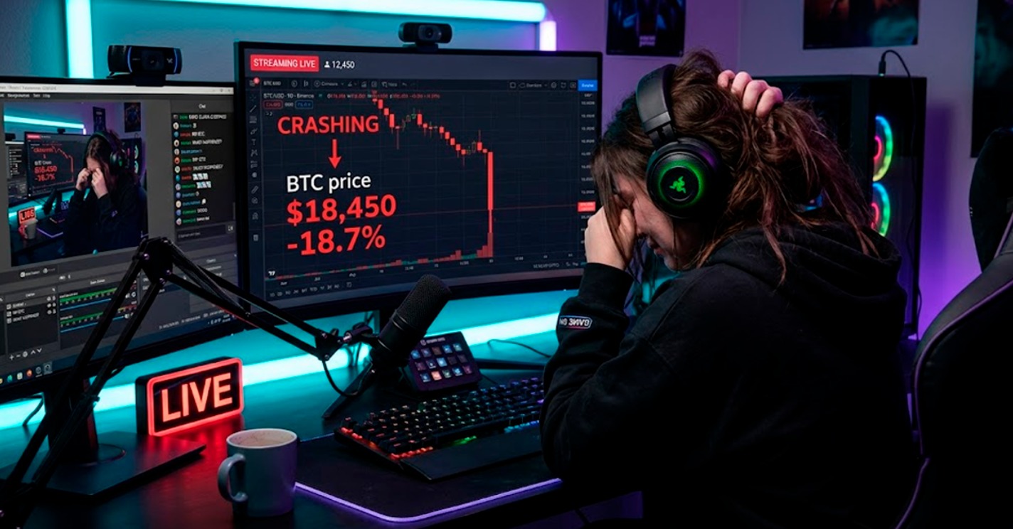 Reconocida streamer rompe en llanto tras perder 11.255 dólares en vivo