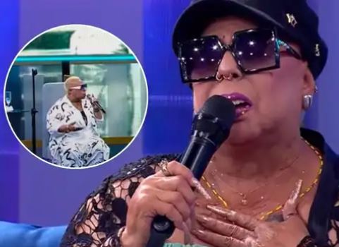 Lucía de la Cruz se quebró en vivo