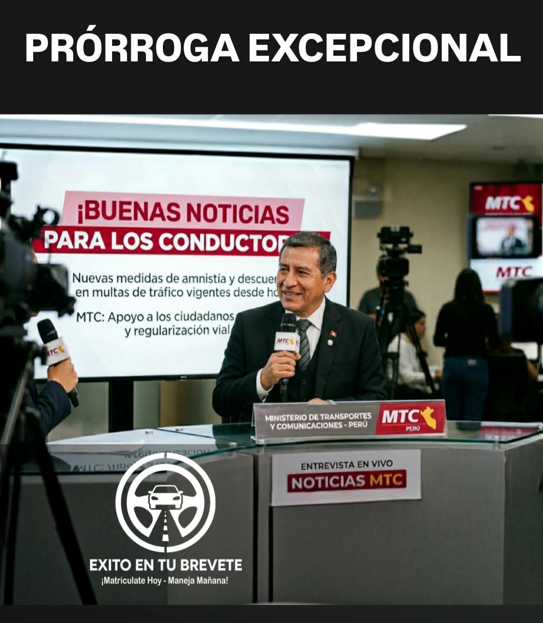 Prórroga Excepcional para Licencias de Conducir