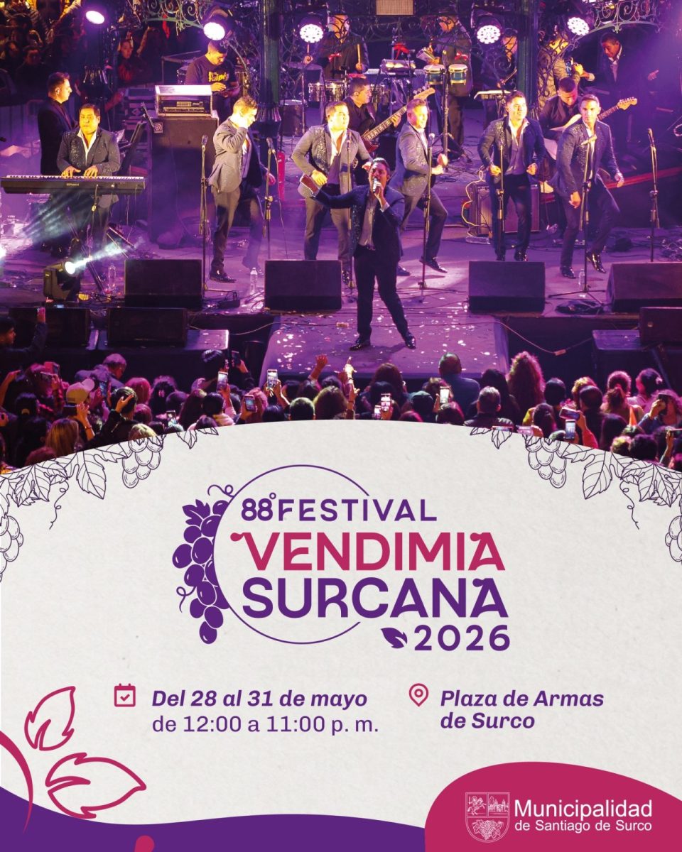 Festival de la Vendimia de Surco llega con Daniela Darcourt, Hermanos Yaipén, Río y más