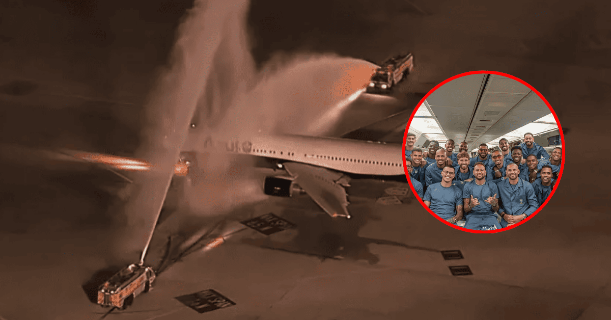 Avión de la selección de Brasil fue 'bautizado' antes de partir al Mundial 2026 en busca de su sexta Copa del Mundo