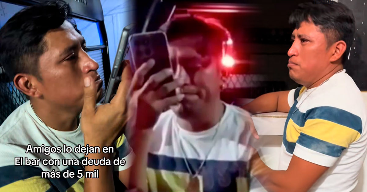 Joven es abandonado por sus amigos en bar con deuda de más de S/900: Llamó a su mamá para pedir ayuda