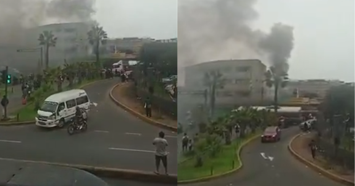 Incendio en el Cercado de Lima: Fuego causa pánico dentro de galería cerca a la Plaza Unión