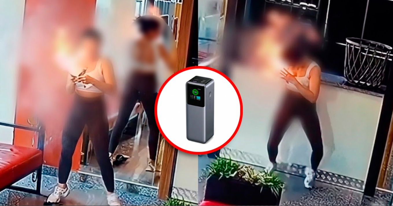 Mujer resulta con graves quemaduras tras explosión de batería portátil alertando a usuarios