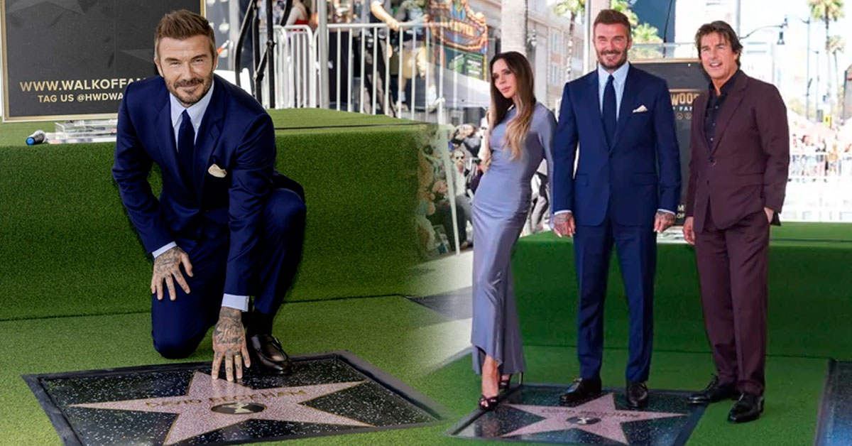David Beckham recibe su estrella en Hollywood: Primer futbolista en ingresar al Paseo de la Fama