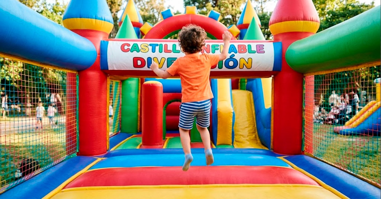 Hijo de popular actriz sobrevive a caída tras accidente en juego inflable durante celebración infantil