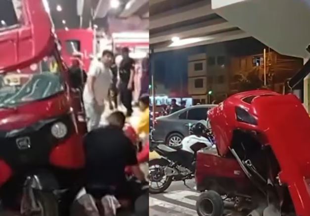 6 heridos tras choque entre auto y mototaxi