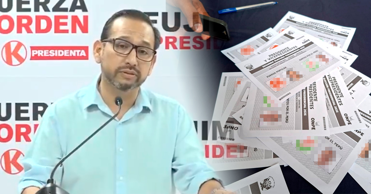 Fuerza Popular señala que hubo hasta 18 incidencias por cédulas rayadas: "La denuncia la hicieron nuestros personeros"