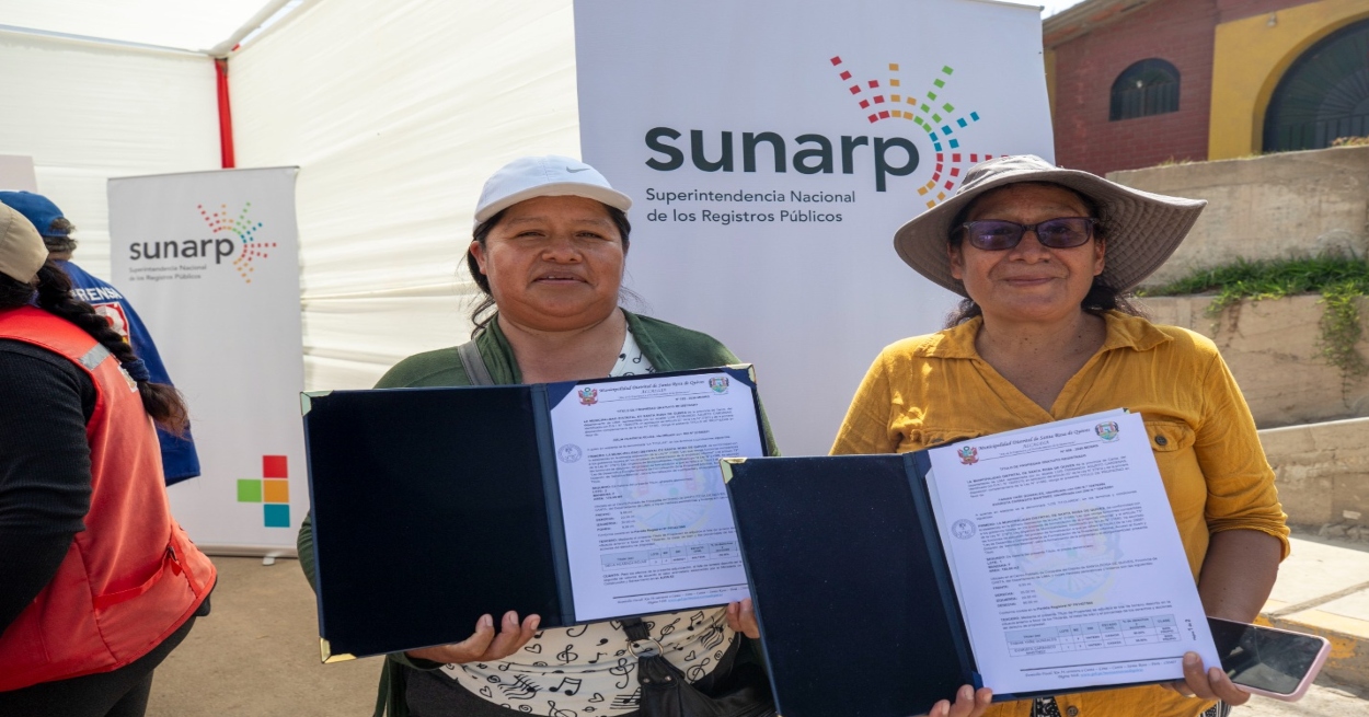 En lo que va del año Sunarp inscribió más de 1 millón 700 mil títulos en los cuatro registros que administra