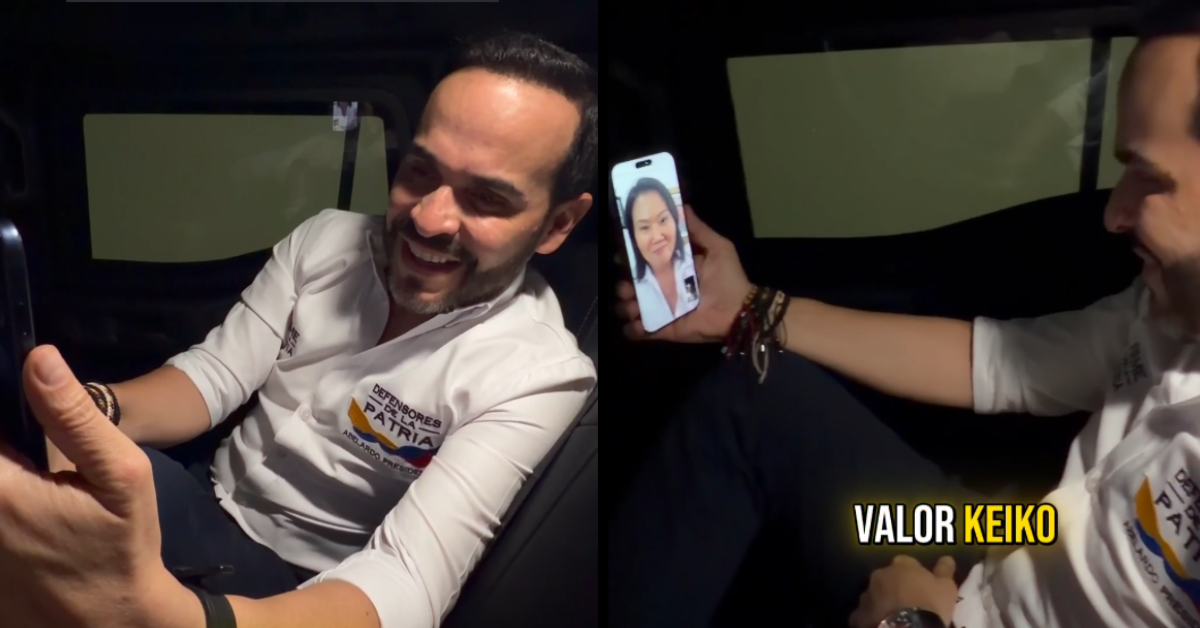 Abelardo de la Espriella publica video con Keiko Fujimori antes de los resultados oficiales y la felicita por triunfo