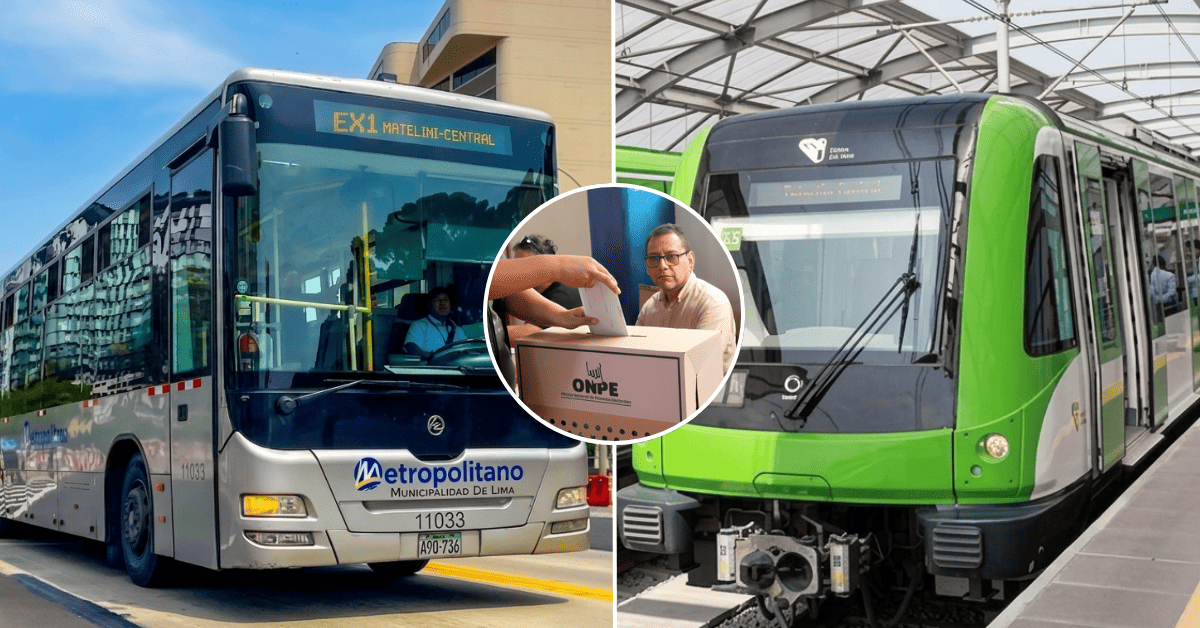 Elecciones 2026: Consulta AQUÍ cuáles serán los horarios de operación del Metropolitano, Metro y corredores este 7 de junio
