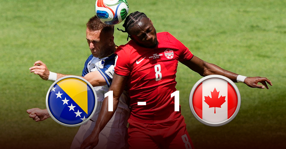 Canadá y Bosnia empatan 1-1 en Toronto: Polémicas y salvadas heroicas que marcaron el partido