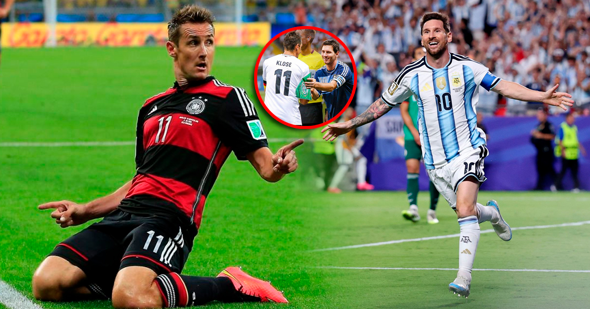 Miroslav Klose felicita a Messi tras convertirse en el goleador histórico de Mundiales: "El mejor de todos los tiempos"