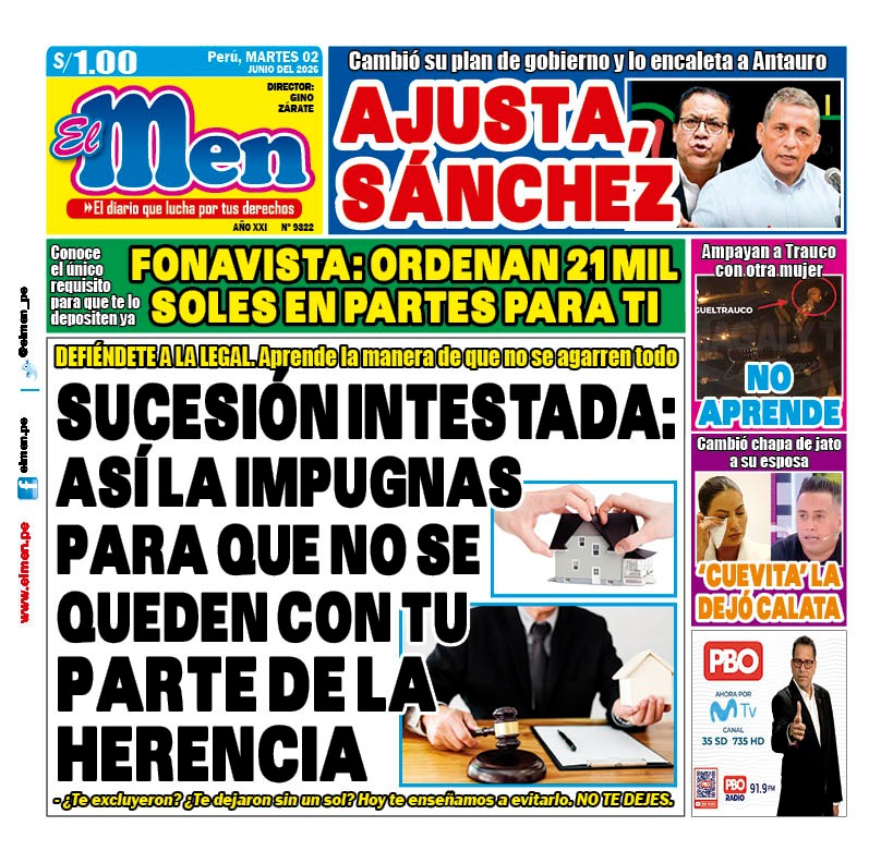 Portada Diario El Men (2/6/2026)