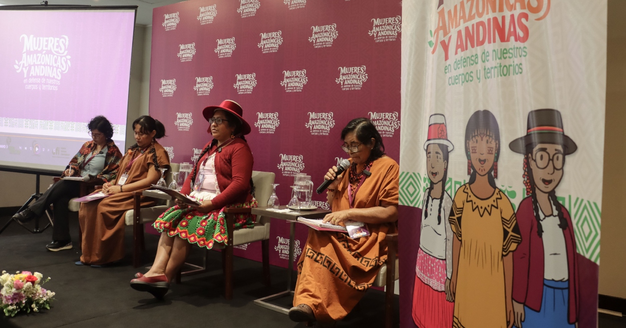 Lideresas amazónicas y andinas presentan sus propuestas ambientales y de género ante parlamentarias electas