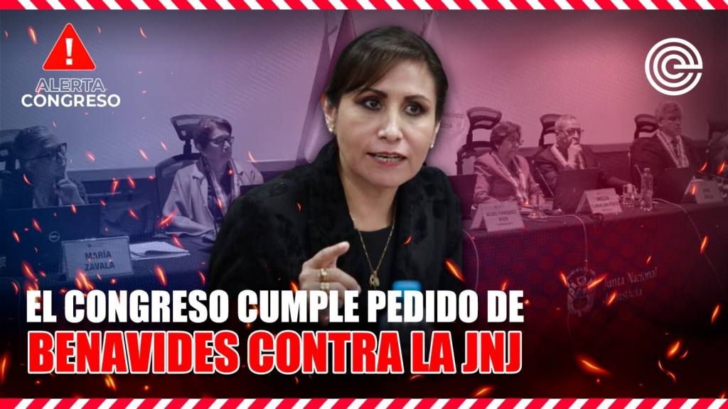 El Congreso cumple pedido de Benavides contra la JNJ