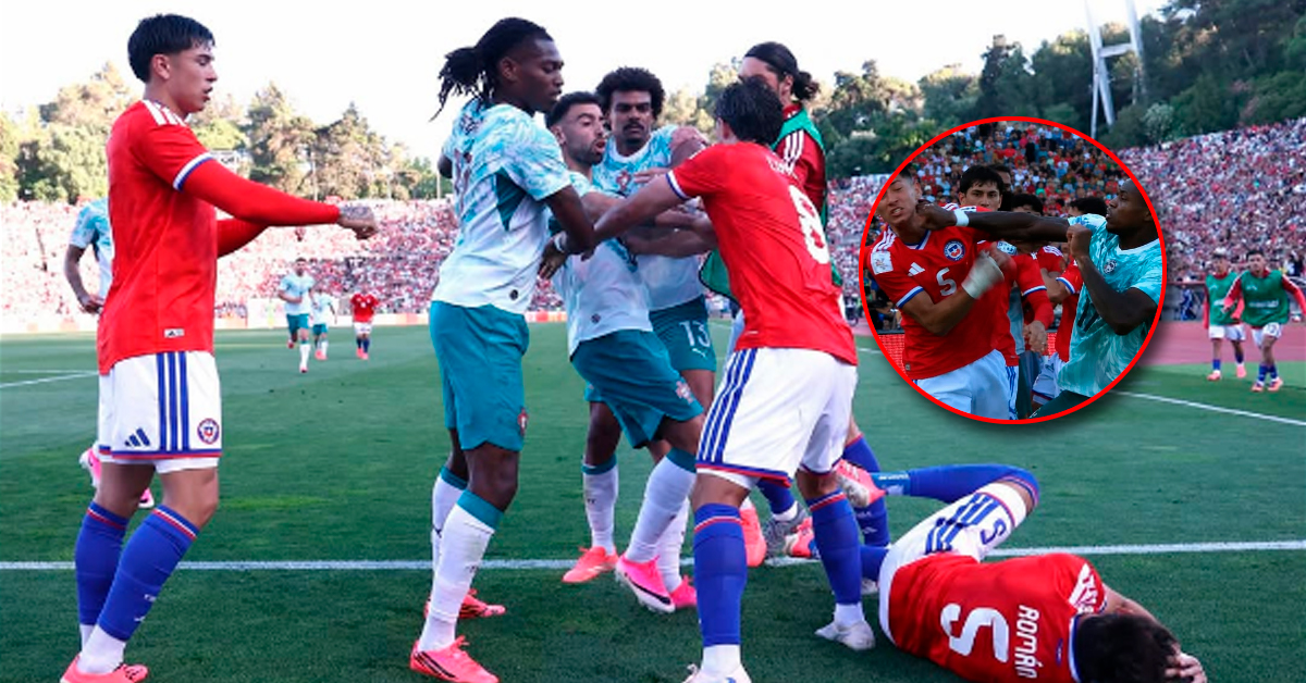 Un amistoso nada amistoso: Portugal derrotó 2-1 a Chile con pelea y expulsiones