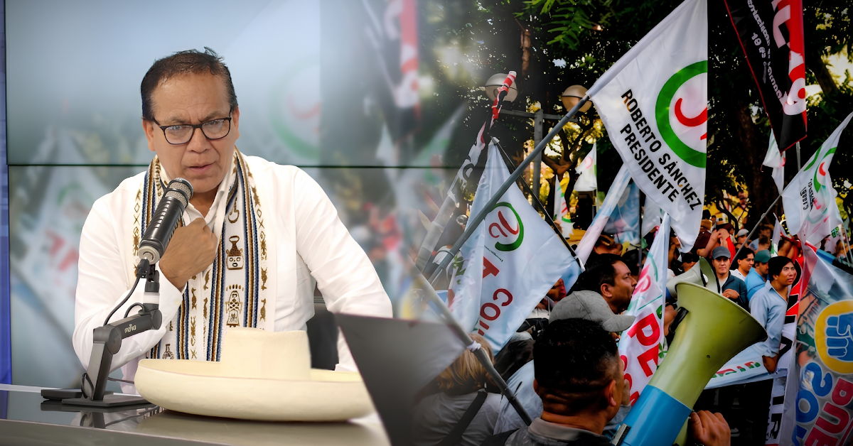 Marcha convocada por JP será pacífica, asegura Roberto Sánchez: "No amenazamos de muerte"