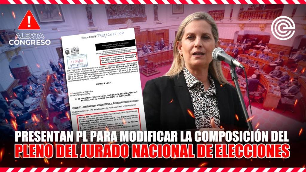 Alerta Congreso | Presentan PL para modificar la composici&oacute;n del pleno del JNE
