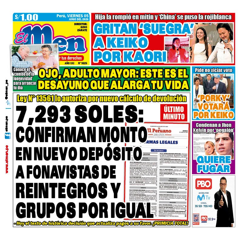 Portada Diario El Men (5/6/2026)
