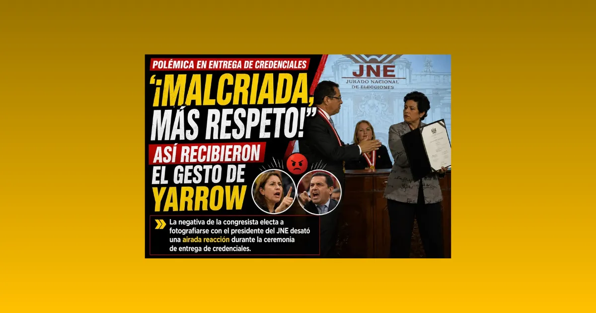 «¡MALCRIADA, MÁS RESPETO!»: ASÍ RECIBIERON EL GESTO DE YARROW