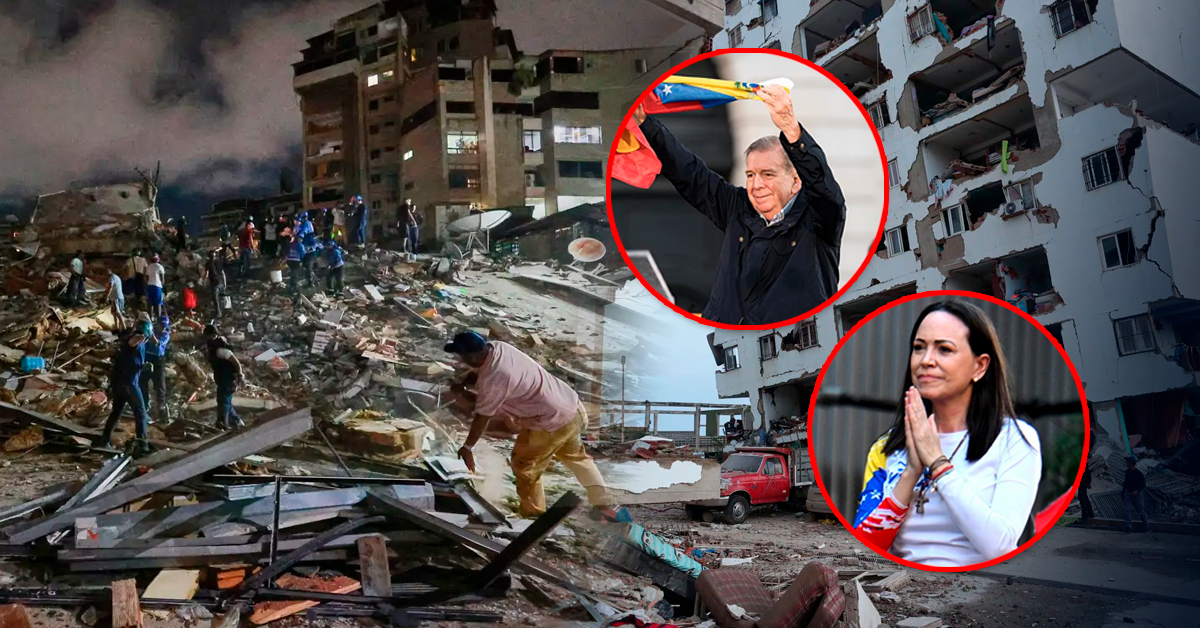 María Corina Machado y Edmundo González solicitan apoyo internacional para Venezuela tras doble sismo